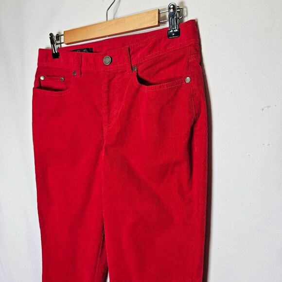 Brooks Brothers‎ Womens Red Corduroy Pants Size 6 - Picture 3 of 12